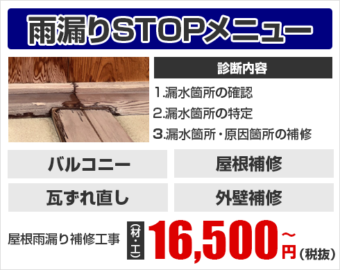 雨漏りSTOPサービス