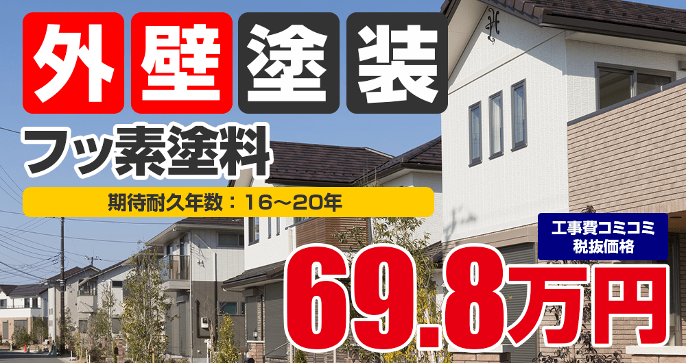 フッ素塗料 税込76.8万円